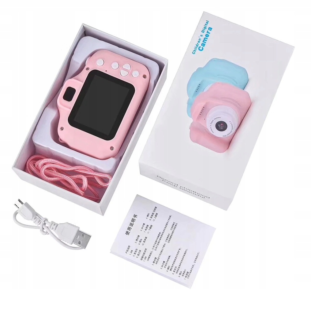APARAT CYFROWY FOTOGRAFICZNY 12MPX ZABAWKA DLA DZIECI KAMERA + 4 GRY Szerokość produktu 8.4 cm